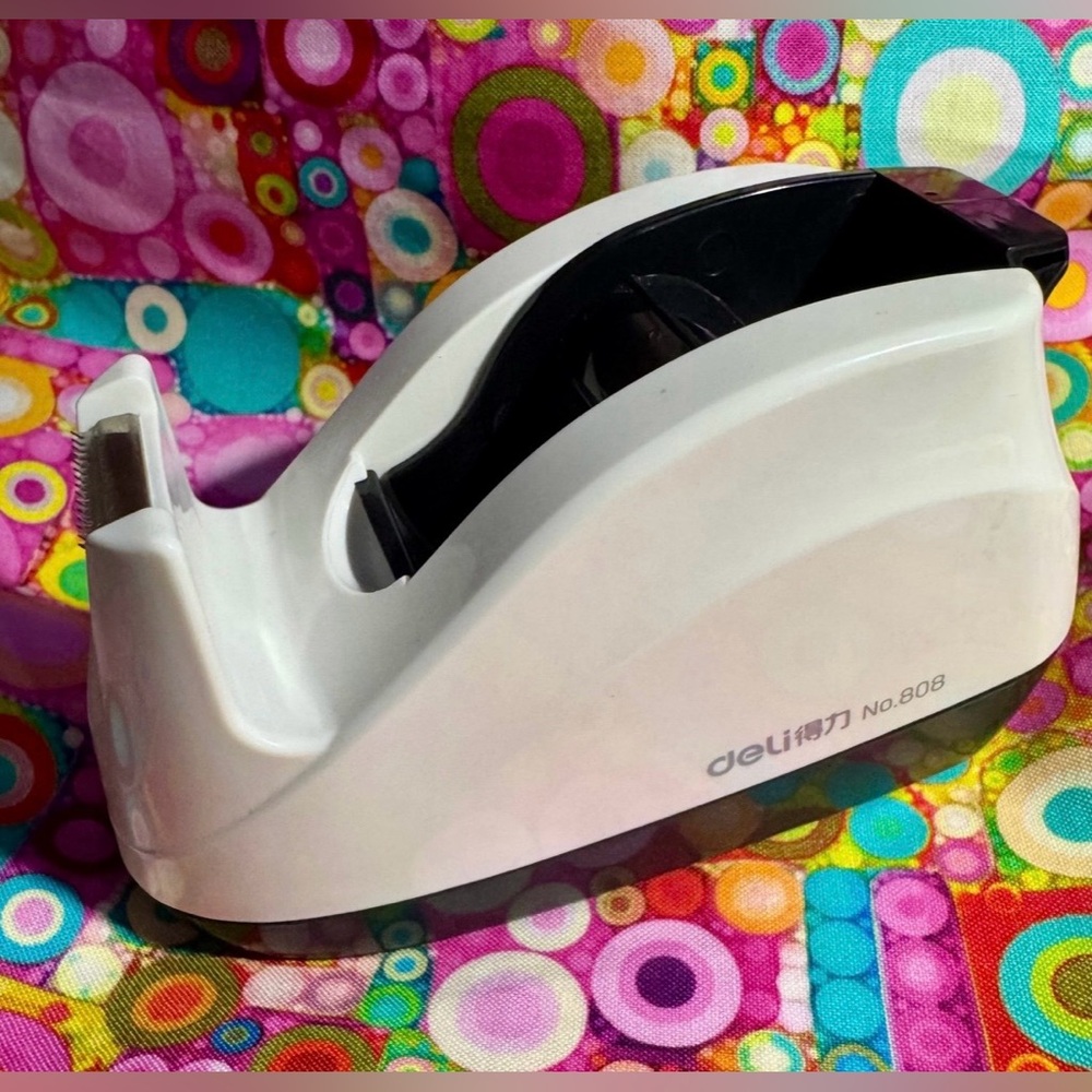 Deli No. 808 Tape Dispenser White Office Supply